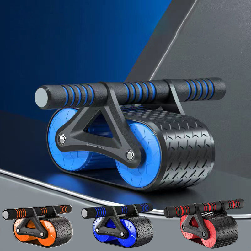 Double Wheel Ab Roller — Auto-Rebound Core Trainer for Home Gym