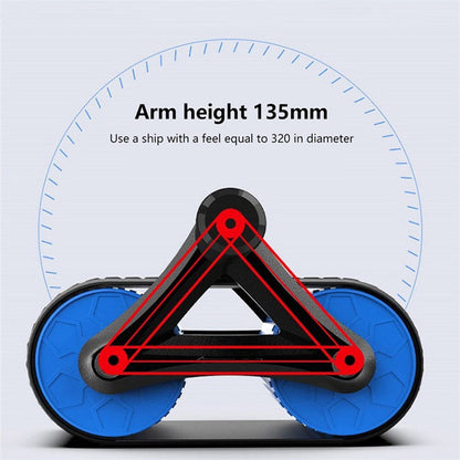 Double Wheel Ab Roller — Auto-Rebound Core Trainer for Home Gym